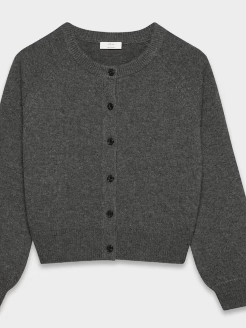 Aritzia Essential Wool Cashmere London Cardigan / Heather Charcoal / Size S